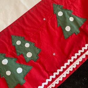 Pottery Barn Kids vintage Christmas tablecloth